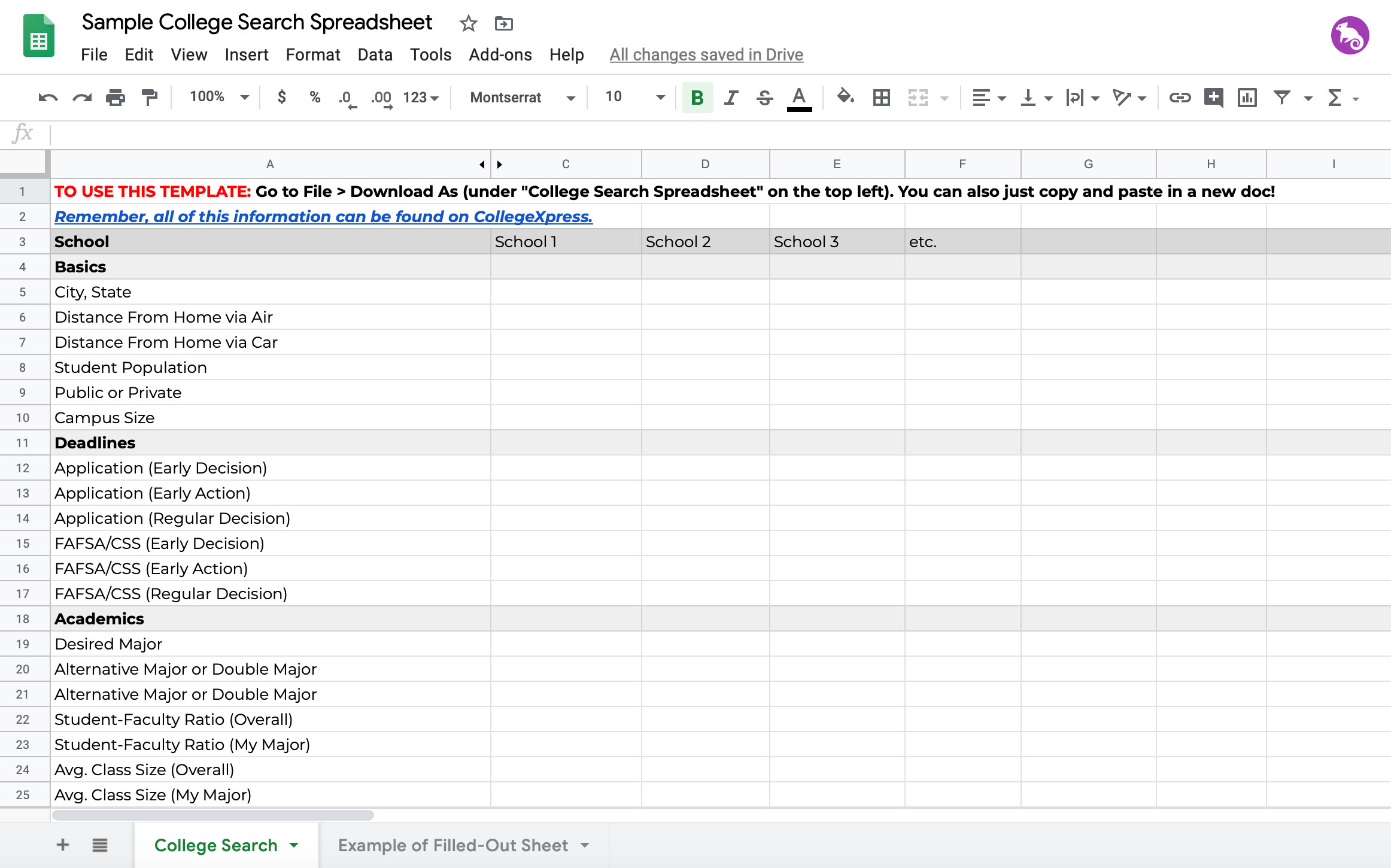 College Search Spreadsheet Template from images.collegexpress.com