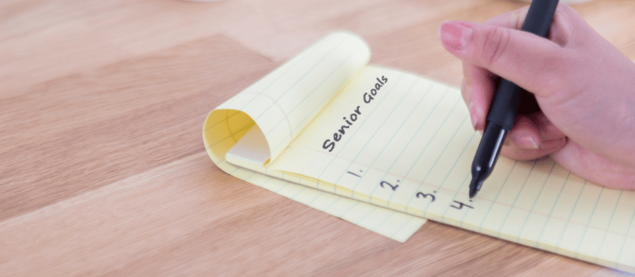 Note pad numbered 1, 2, 3, 4